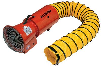 DC Axial Blowers w/Canister, 1/4 hp, 12 VDC, 15 ft. Ducting