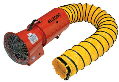 AC Axial Blowers w/Canister, 1/3 hp, 115 V, 25 ft. Ducting