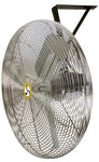 Commercial Non-Oscillating Air Circulator, Wall/Ceiling, 30 in, 1/4 hp, 3-Speed