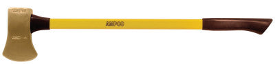 Flat Head Axes, 6 lb Head, 5 in Cut, Fiberglass Handle