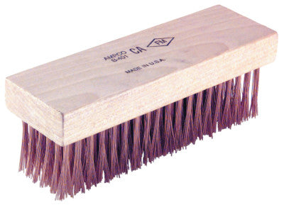 Scratch Brushes, 7 1/4 in, 6 X 19 Rows,Flat Handle