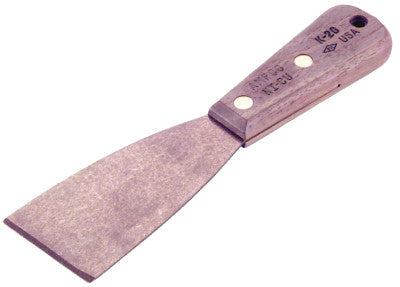 Putty Knives, 3 9/16 in Long, 1 1/4 in Wide, Stiff Blade