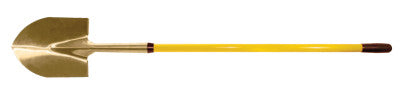 Round Point Shovels, 11 1/4 X 9 Blade, Fiberglass Straight Handle