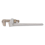 Cast Aluminum Pipe Wrenches, 90 Head Angle, Bronze Body Jaw, 18 in
