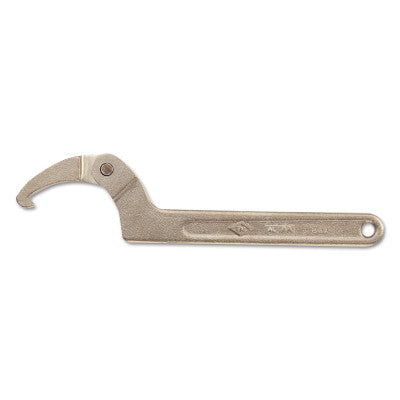 Adjustable Hook Wrenches, 3 in Opening, Hook, 8 in