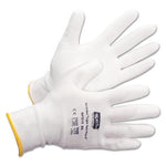 Light Task Plus II Polyurethane-Coated Gloves, 8, White