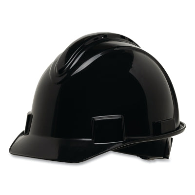 SHORT BRIM HARD HAT VENTED BLACK