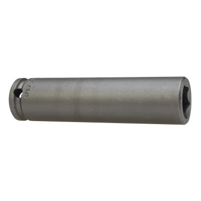 Female Square Drive Sockets, 1/4 in Drive, 3/8 in Opening, 1 in Long