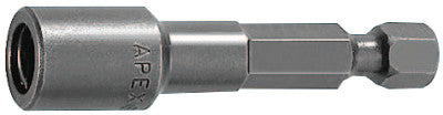 Magnetic Nutsetter Power Bits, 1/4 in x 6 in