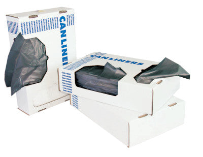 Linear Low-Density Liners, 60 gal, 1.1 gauge, 38 X 58, Gray