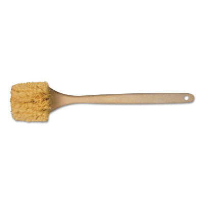 Utility Brush, Tampico Fill, 20 in Long, Tan Handle