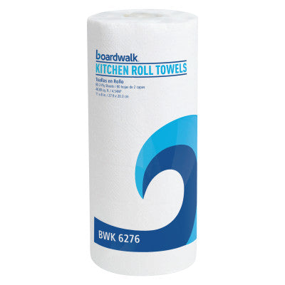 Perforated Paper Towel Rolls, 2-Ply, 11 x 8, White, 80/Roll