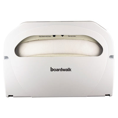 Wall-Mount Toilet Seat Cover Dispenser, Plastic, White