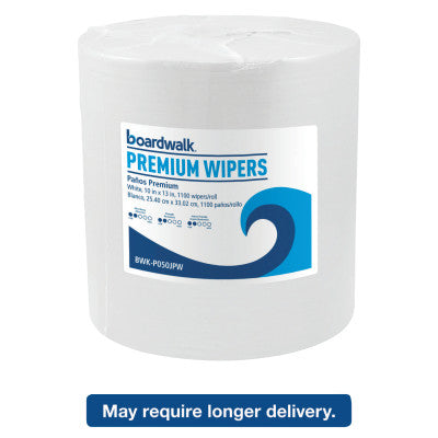 Hydrospun Wipers, White, 10 x 13, 1100/Roll