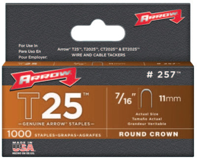 25716 T25 STAPLES 7/16"1000/PK