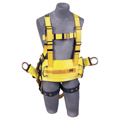 Delta Derrick Harness with Pass Thru Connection, Extended Back D-Ring, Large