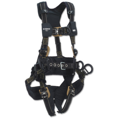 ExoFit NEX Arc Flash Tower Climbing Harnesses, 3 D-Rings, X-Large, Q.C.