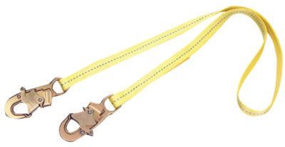 Web Lanyard, 6 ft, Double Locking Snaps Connection, 1 Leg