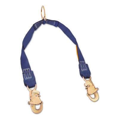 Rescue/Retrieval Y-Lanyards, 2 ft, Self-Locking Snap Hook, 310 lb