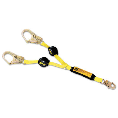 Retrax 100 Tie-Off Shock Absorbing Lanyards, 6 ft, Snap Hook, 310 lb