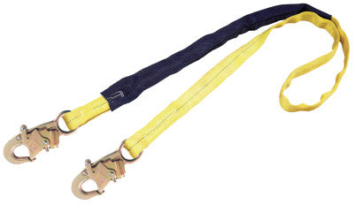 EZ Stop III Shock Absorbing Lanyard, 6 ft, Self-Locking Snaps Connection