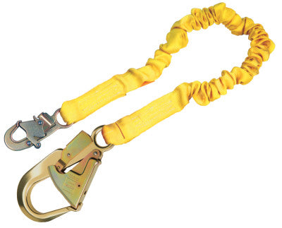 ShockWave2 Shock Absorbing Lanyard, 6 ft, Aluminum Swivel Snap Connection, 1 Leg