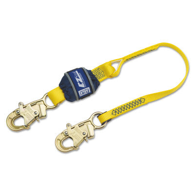 EZ Stop Shock Absorbing Lanyards, 12 ft, Snap Hook, 1800 lb Capacity, 2 Legs