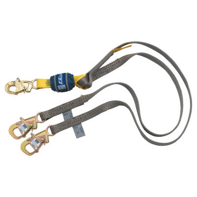 EZ-Stop WrapBax 100% Tie-Off Shock Absorb Lanyard, 6 ft, Snap Hook, 310lb Cap