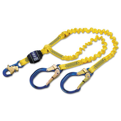 EZ-Stop 100 Tie-Off Shock Absorbing Lanyards, 6 ft, Elastic, 310 lb