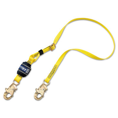 EZ-Stop Adjustable Shock Absorbing Lanyards, 6 ft, Snap Hook, 310 lb