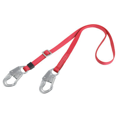 PRO Adjustable Web Positioning Lanyards, 6 ft, Self-Locking Snap Hook, 310 lb