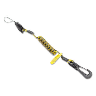 Clip2Loop Coil Tethers, 7 in, Carabiner, 2 lb Cap.