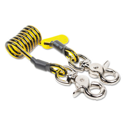 Trigger2Trigger Coil Tethers, 1.75 in, Carabiner, 5 lb Cap.