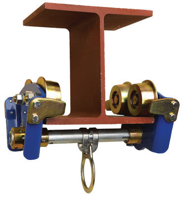 I-Beam Trolleys, 3" to 8" flange width thickness up to 11/16", 8 in, O-Ring