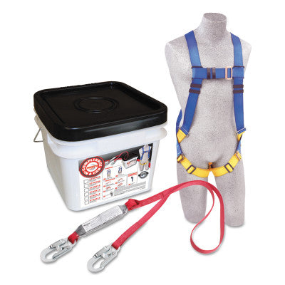 Compliance in a Can Light Roofer's Fall Protection Kits, D-Ring, Hook