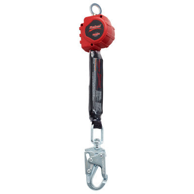 Rebel Self Retracting Lifelines, 6 ft, Anchorage, Snap Hook, 310 lb, 1 Leg