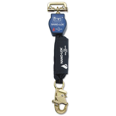 Nano-Lok Quick Connect Self Retracting Lifelines For Hot Work Use, Snap Hook