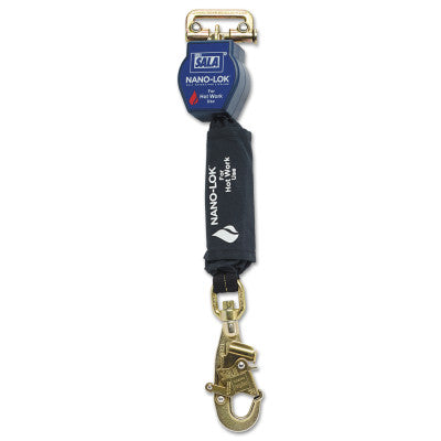 Nano-Lok Quick Connect Self Retracting Lifelines For Hot Work Use, Swivel Snap