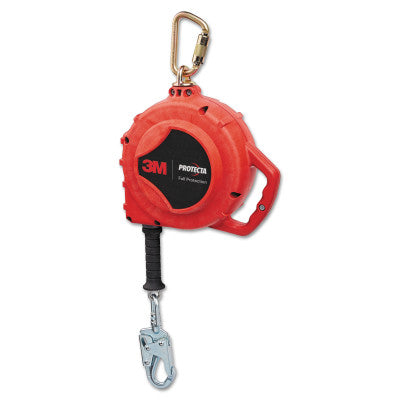 Rebel Self-Retracting Lifeline, 50 ft, Self-Locking Snap, 420 lb Capacity, 1 Leg