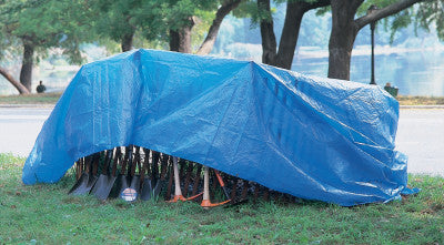 Multiple Use Tarps, 7 ft Long, 5 ft Wide, Polyethylene, Blue