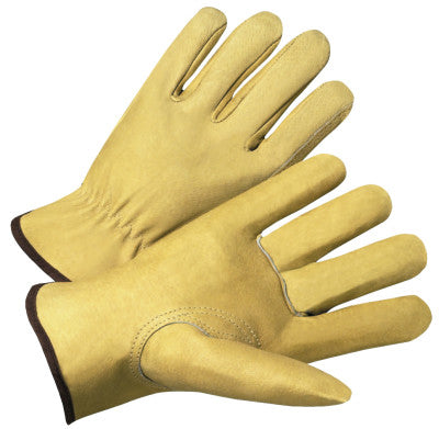 4000 Series Driver Gloves, Standard Grain Pigskin, Large, Unlined, Tan