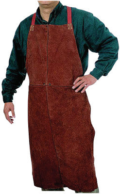 Leather Bib Apron, 24 in x 48 in, Golden Brown