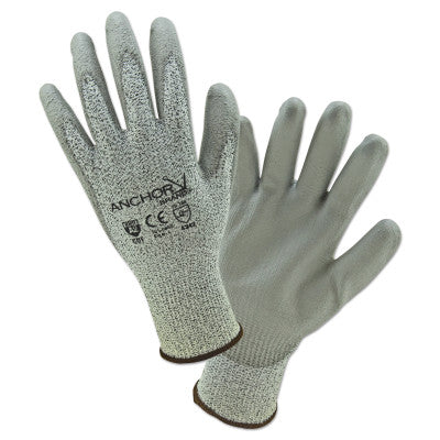 Micro-Foam Nitrile Dipped Coated Gloves, Medium, Black/Gray