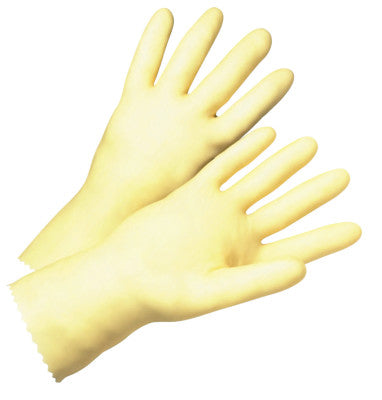 Unsupported Latex Gloves, 10, Latex, Amber