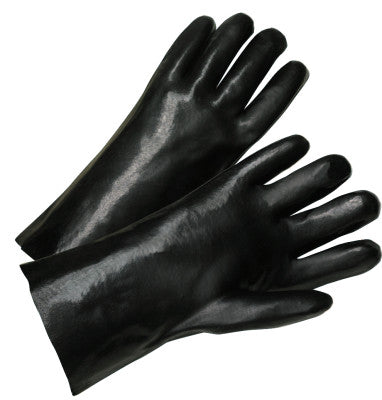 12 in Long PVC Coated Gloves, Black