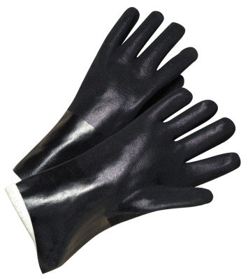 PVC-Coated Jersey-Lined Gloves, Men's, Black