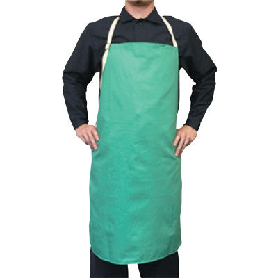 Cotton Sateen Bib Apron, 24 in x 36 in, Visual Green