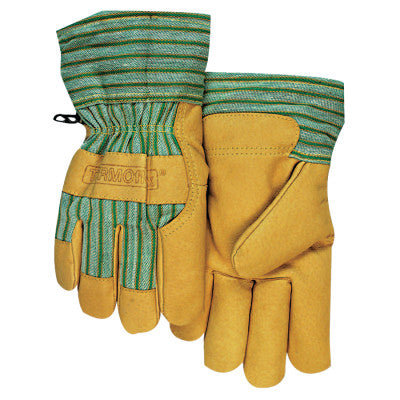 Cold Weather Gloves, Large, Pigskin, Gold