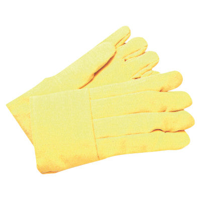 High-Heat Wool-Lined Gloves, Kevlar/Wool, Yellow, Large