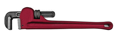 Heavy-Duty Offset Pipe Wrenches, 15 Head Angle, Drop Forged Steel Jaw, 12 in